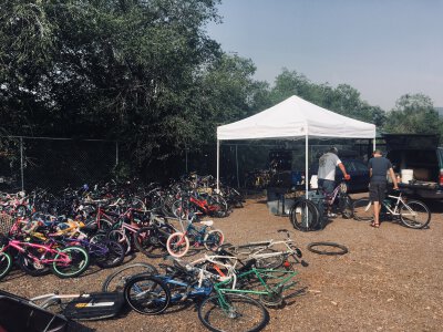 The Carbondale Community Bike Project Storage Lot